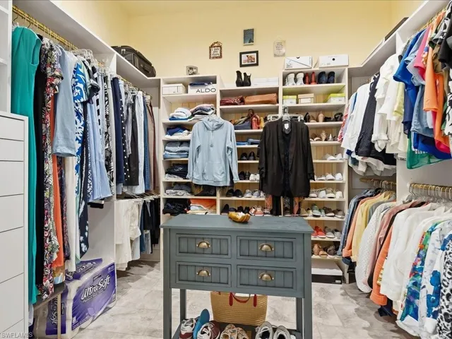 Primary suite boasts double closets