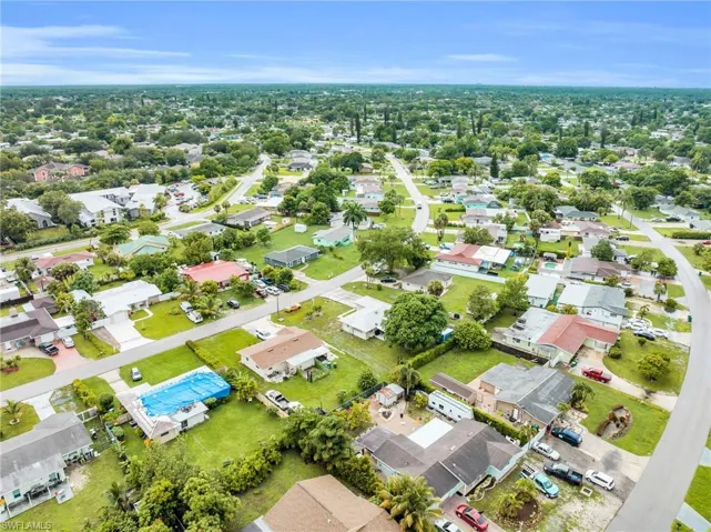 Birds eye view of property