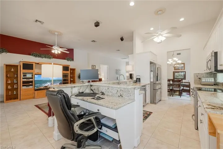 Kitchen with Built-in Desk