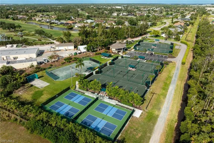 Aerial View of Tennis and Pickleball Courts