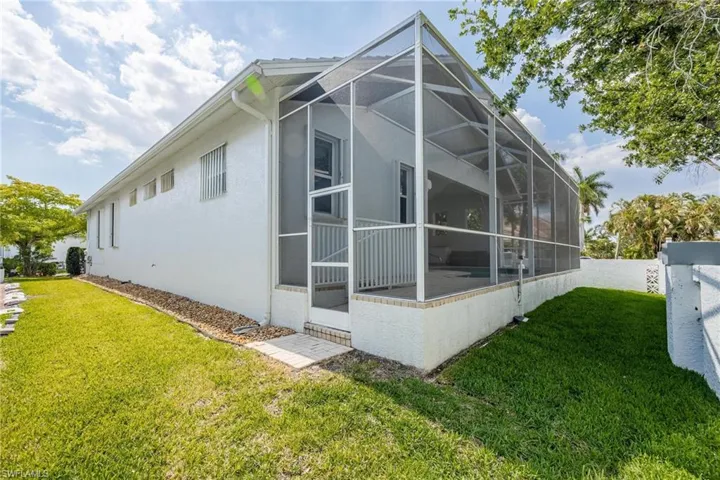 Rear Side View of Home