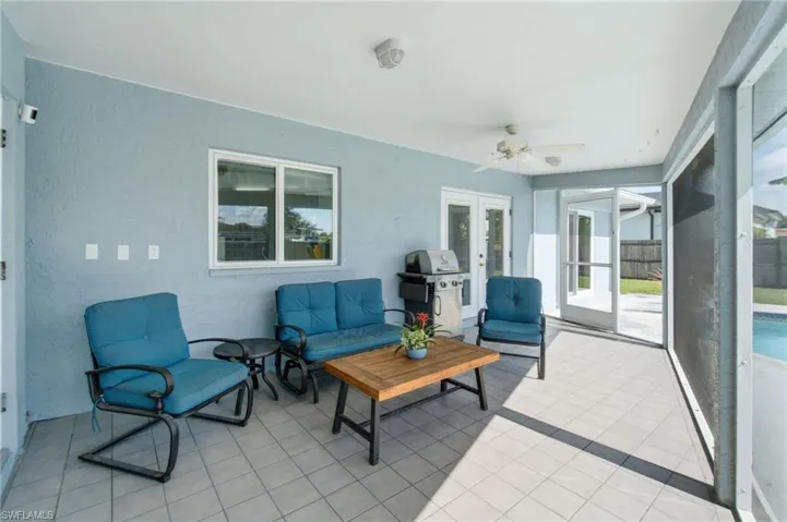 Screened lanai