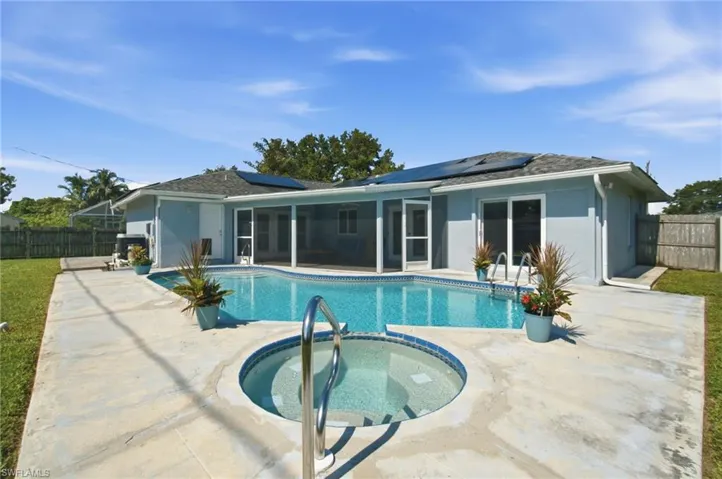 Saltwater pool and spa
