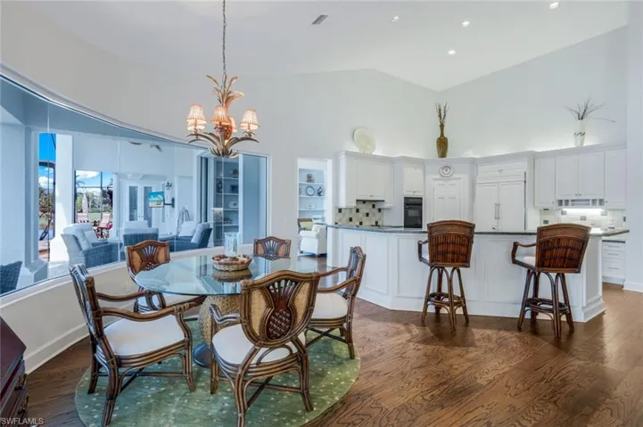 View of kitchen/dining space.