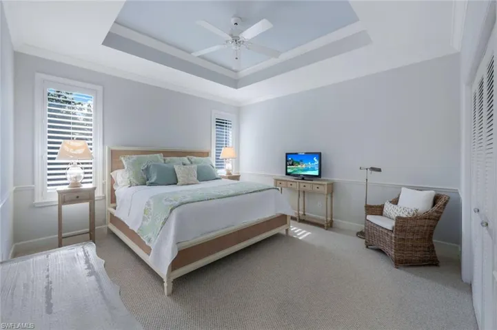 Guest bedroom two on level one.