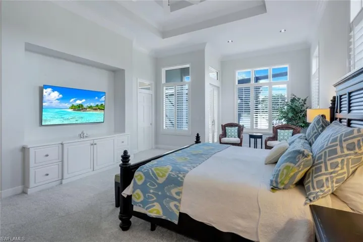 Light, bright and airy primary bedroom suite.