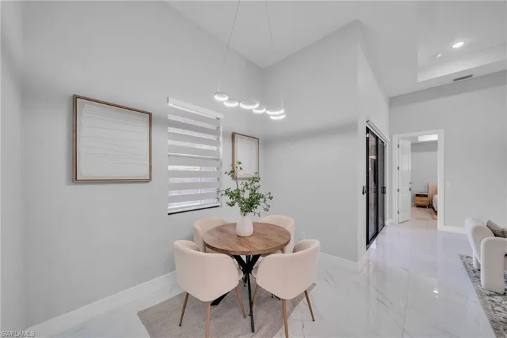 View of dining room