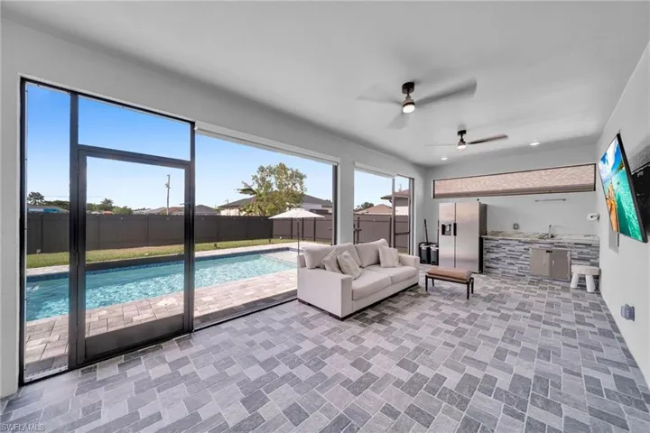 View of unfurnished living room