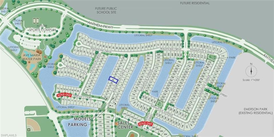 Map showing the location of lot 24