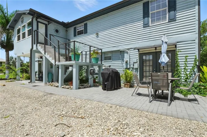 Back of property with stairway