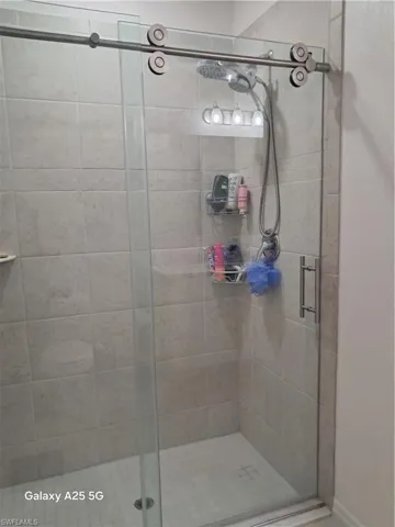 Master bathroom with walk in shower
