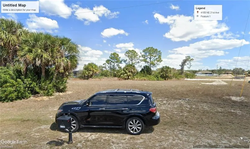View of subject lot