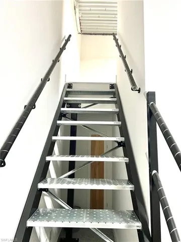 View of mezzanine stairway