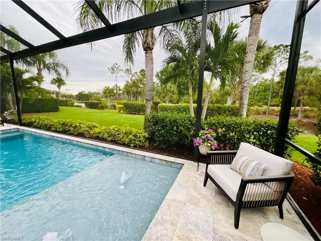 Pool featuring a yard