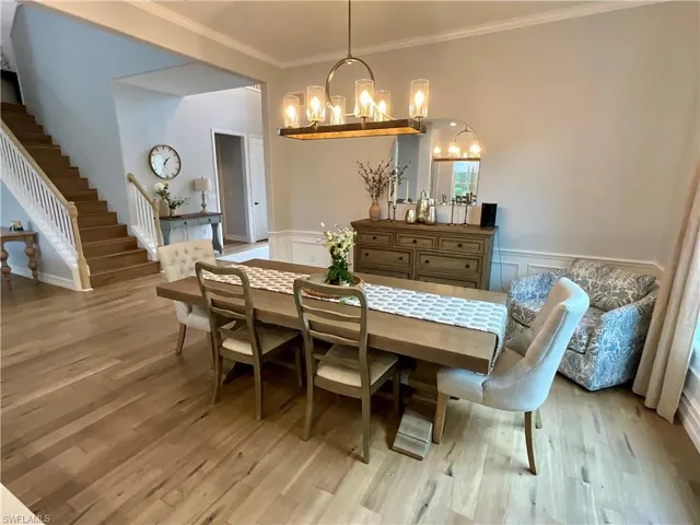 Beautiful white oak wood floors with Pottery barn furnishings