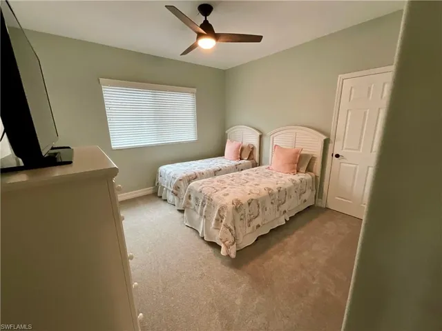 Guest Bedroom with extra large walk in closet for additional storage