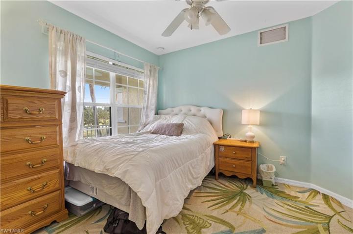 Den being used as a bedroom