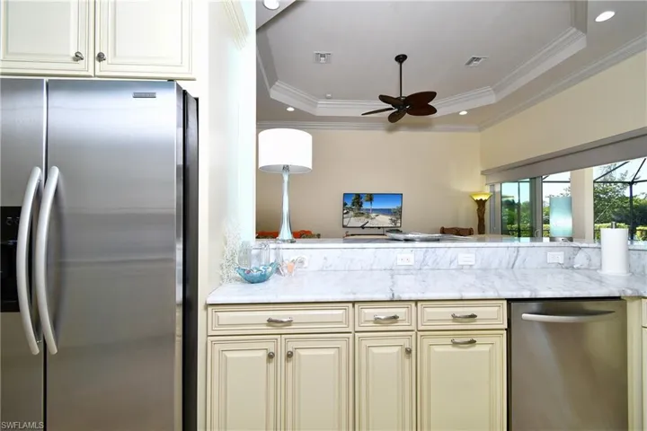 Solid Wood Cabinets surround the convection oven