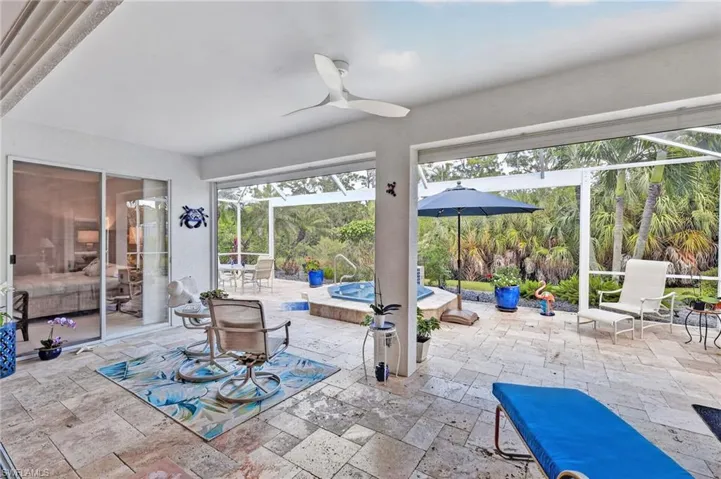 Enjoy your breakfast or happy hour in your screened lanai