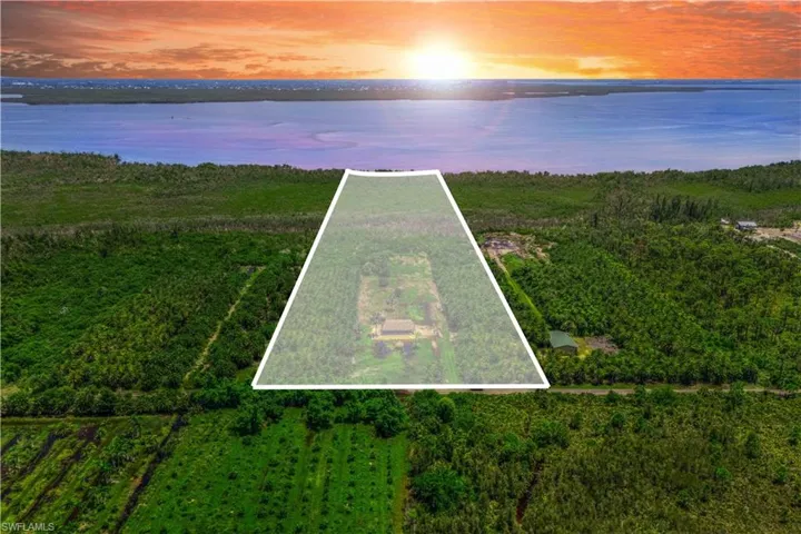 Expansive 16.86-acre property with a stunning mix of uplands and preserved mangroves.