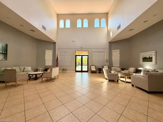 Common area featuring a high ceiling