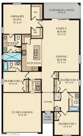 View of floor plan / room layout