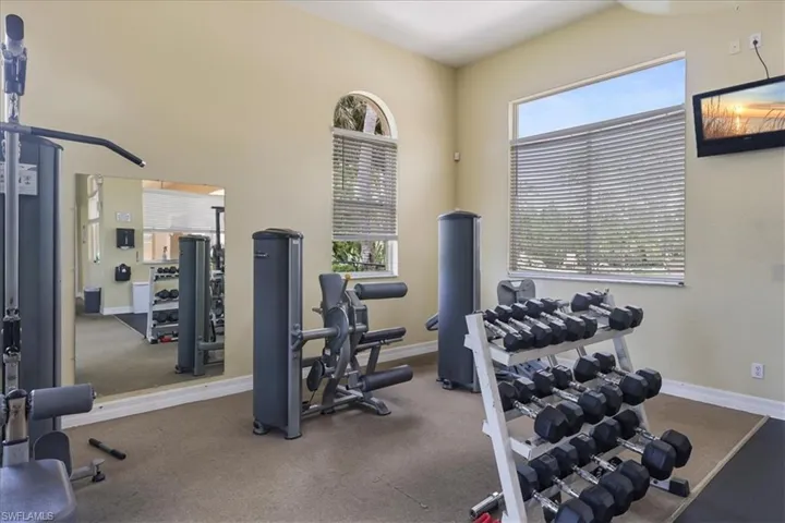 View of workout area