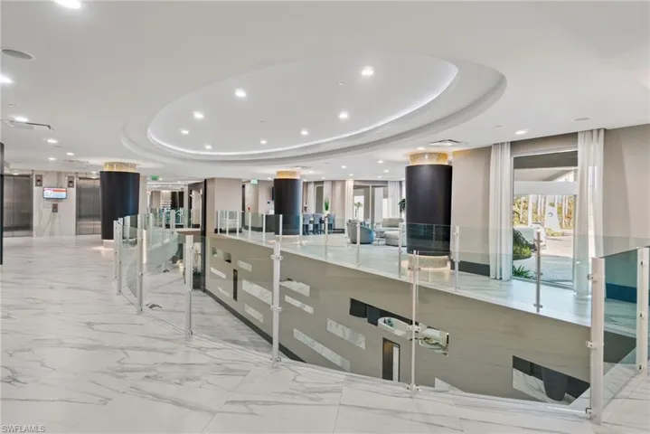 Lobby featuring recessed lighting