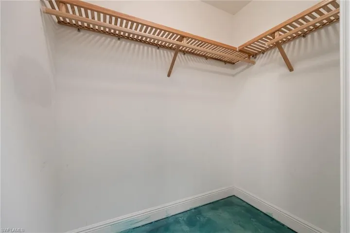 View of spacious Master closet