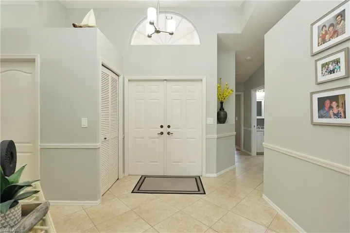 Front double doors to foyer