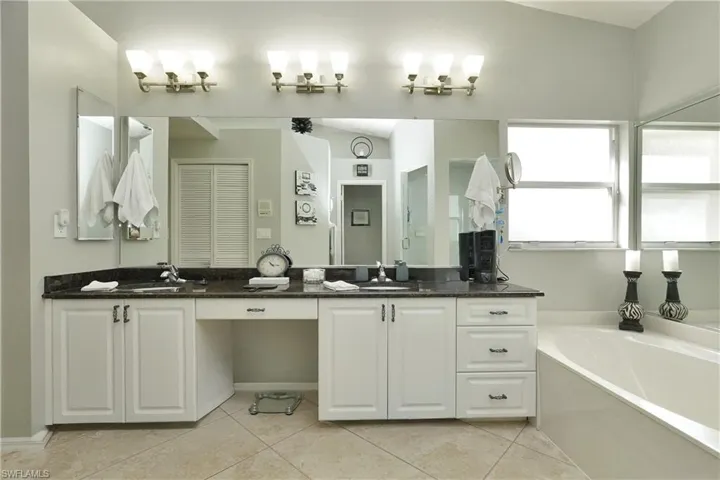 Full bath with double vanity
