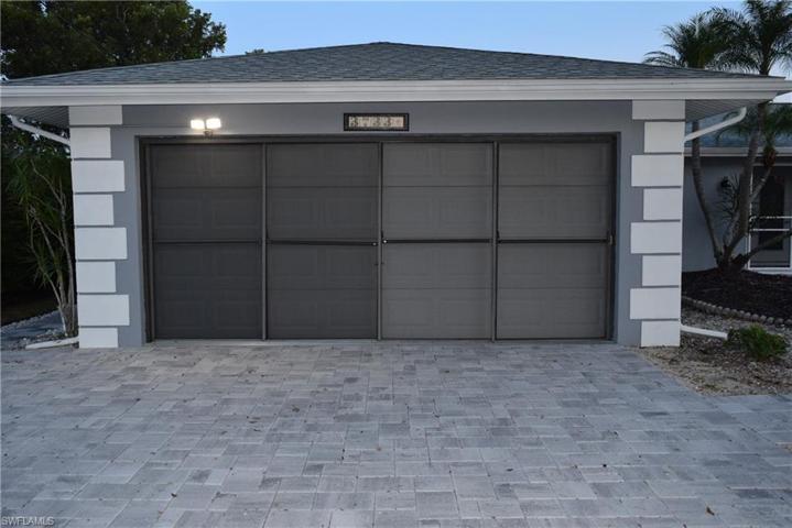 Screened garage door