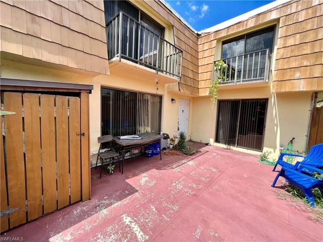 Courtyard with storage area