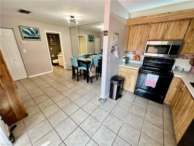 Kitchen and dining area