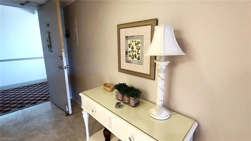 Entry Table has entry closet opposite
