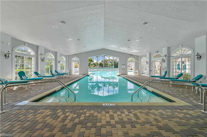 “Year-round indoor swimming pool for all-weather enjoyment.”