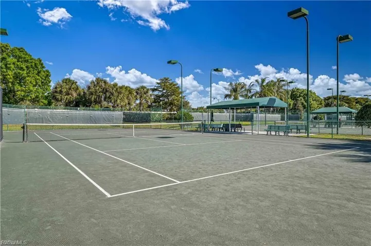 “Lighted tennis courts designed for both casual and competitive players.”
