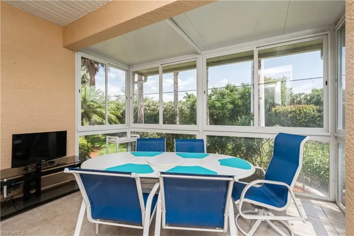 Screened in lanai with windows