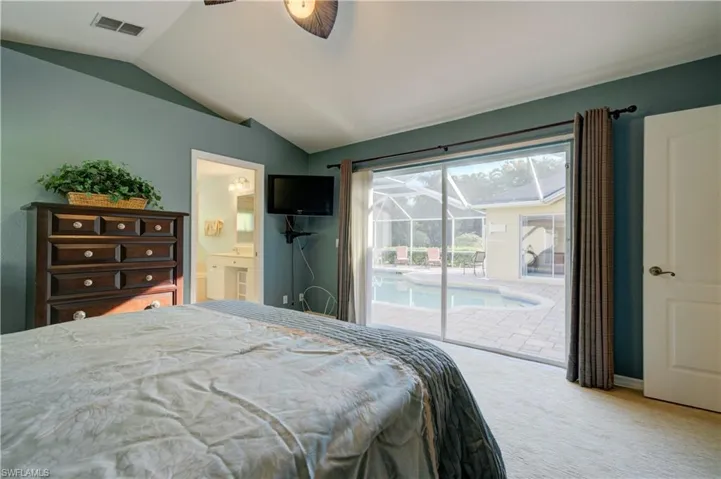 View from master bedroom to lanai