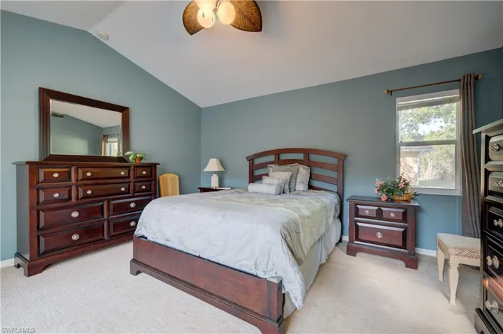 Large vaulted ceiling master bedroom