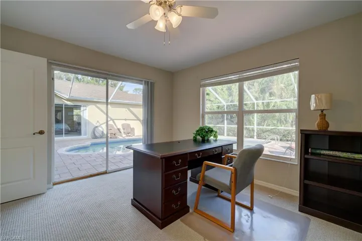 Owners used this guest bedroom #1 as an office.  It opens directly to lanai