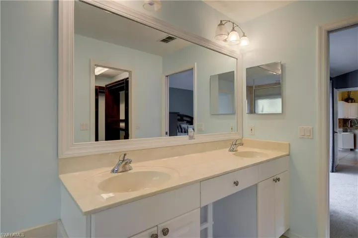 Master bath double sink