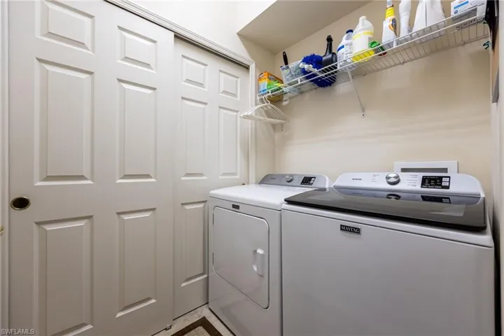 Laundry room with independent washer and dryer