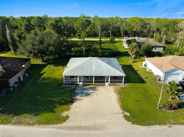 View from above of property