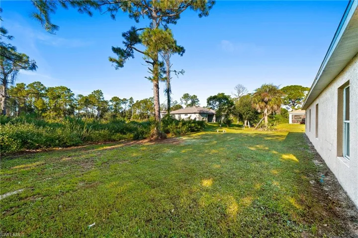 View of green lawn