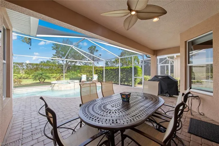 Large covered area to entertain