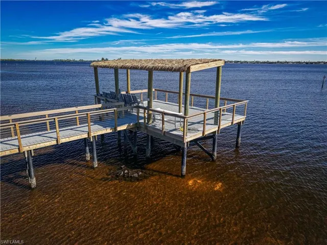 Dock featuring a water view