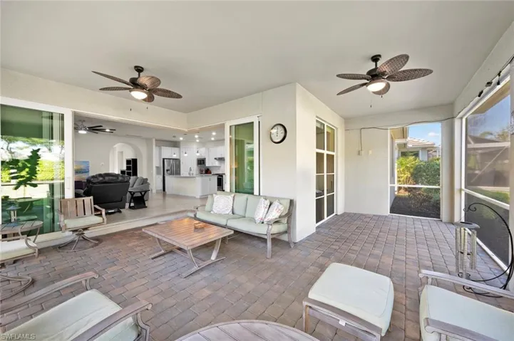Large covered lanai