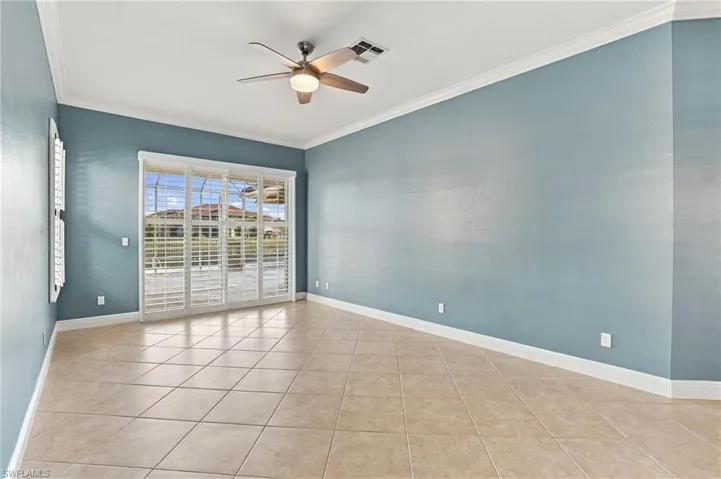 The primary suite is generously sized
