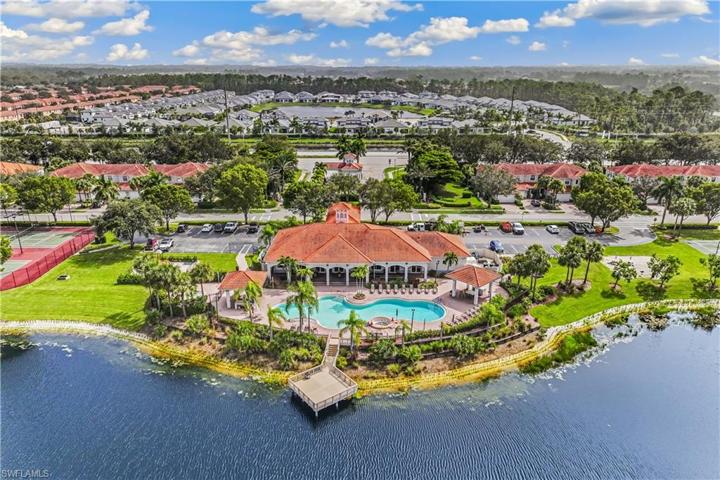 Aerial View of Community Pool and Amenities